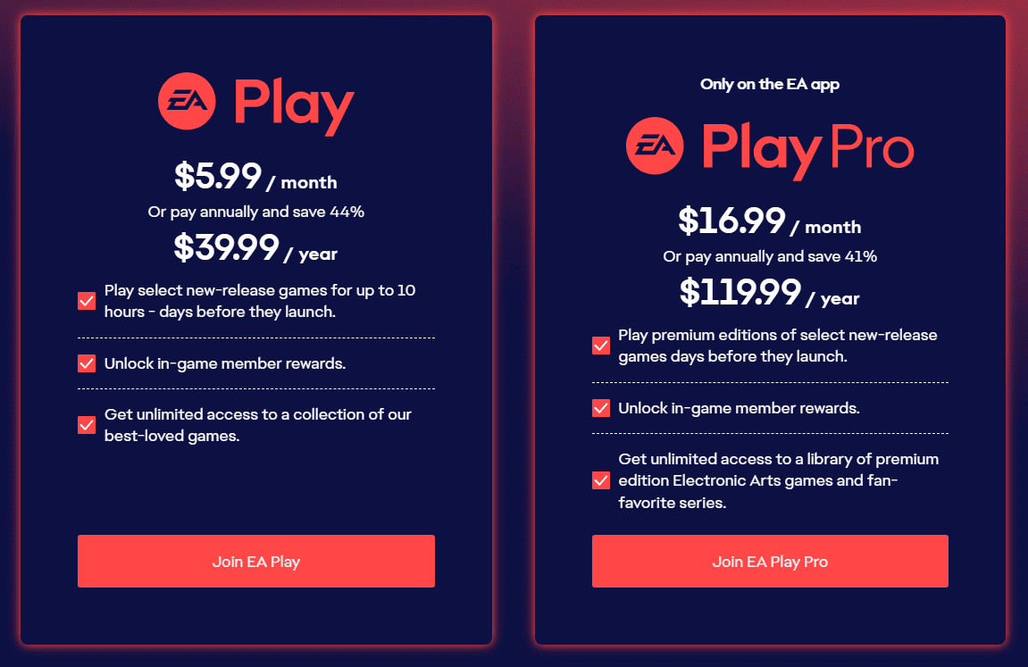 اشتراک EA Play Pro یک ساله - فات گیم پلاس
